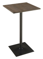 Coaster Cavalier Square Bar Table Dark Elm and Matte Black Model 100730